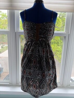 Billabong Brown Black Aztec Print Strap Mini Dress. Get ready for summer!